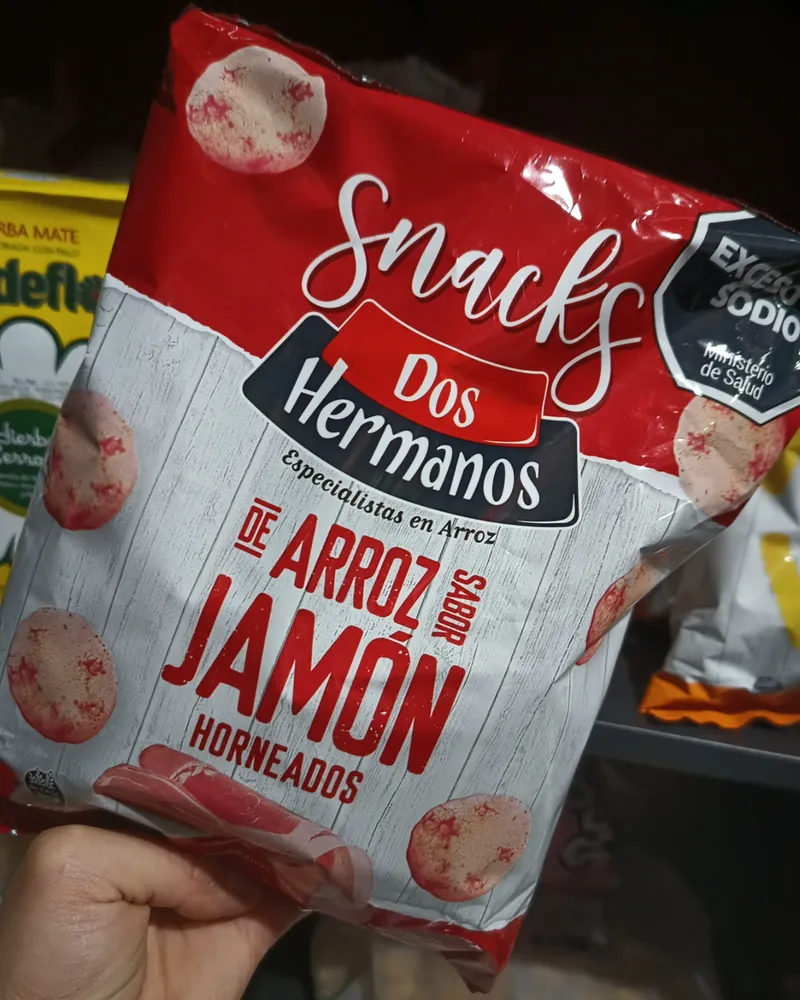 Snacks De Arroz Dos Hermanos Sabor JamóN