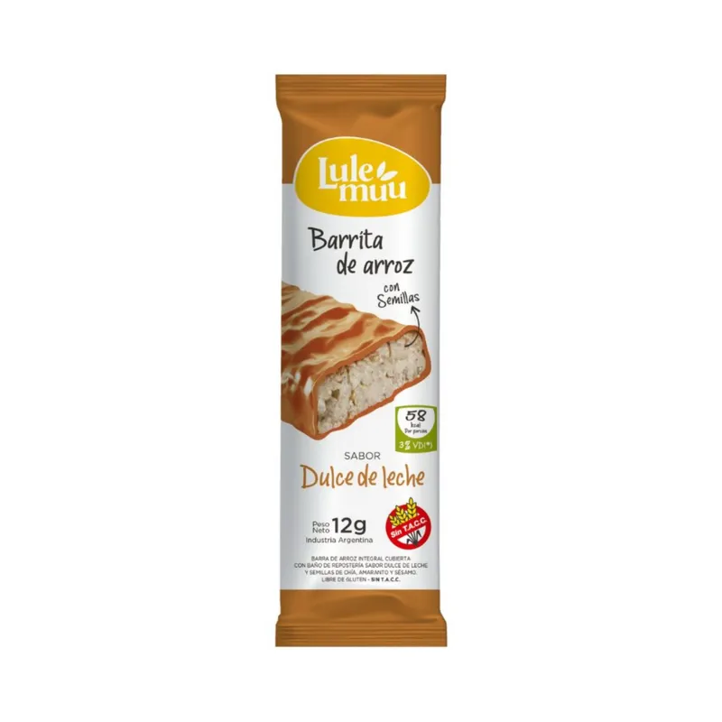 Barrita De Arroz Sabor Dulce De Leche
