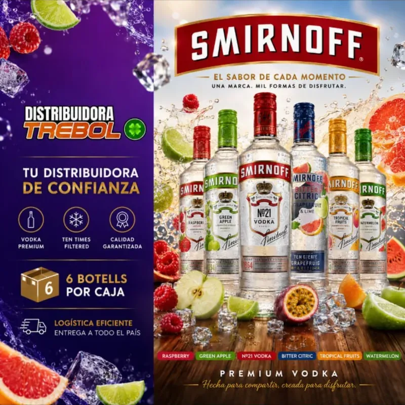 Smirnoff Sabores 700ml X6 Unidades