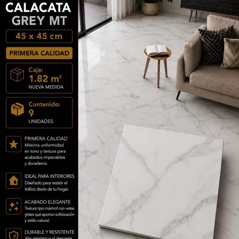 Calaccata Grey 45x45 Primera - 1