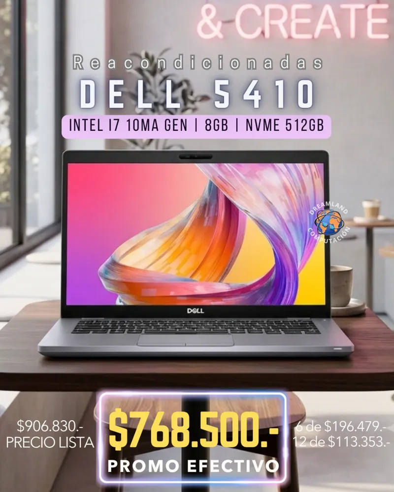 Notebook Dell 5410 Core I7 10ma Gen 8gb Ram 512gb