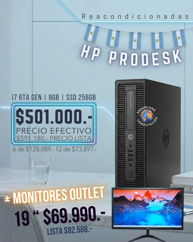 Cpu Hp Prodesk Core I7 8gb Ram Nvme 256gb Premium