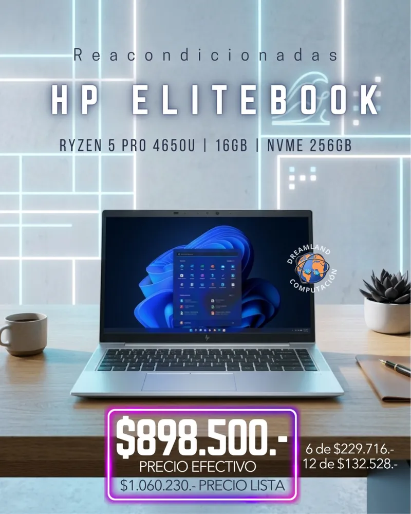 Notebook Hp Elitebook 845 Ryzen 5 Pro 16gb Ram 256
