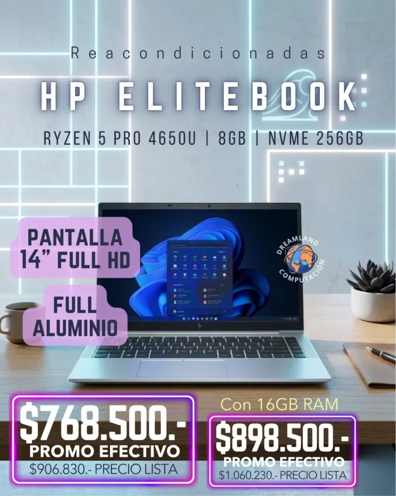 Notebook Hp Elitebook 845 Ryzen 5 Pro 8gb Ram 256