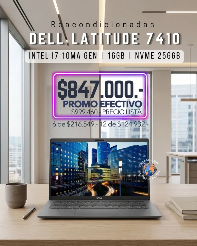 Notebook Dell 7410 Core I7 10ma Gen 16gb Ram 256gb