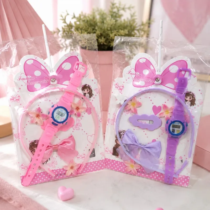 Set De Accesorios Infantil Con Reloj