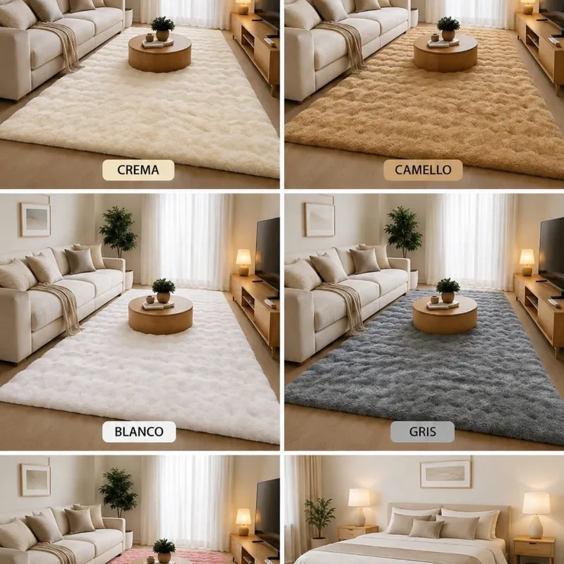 Alfombra Premium De Pelo Largo