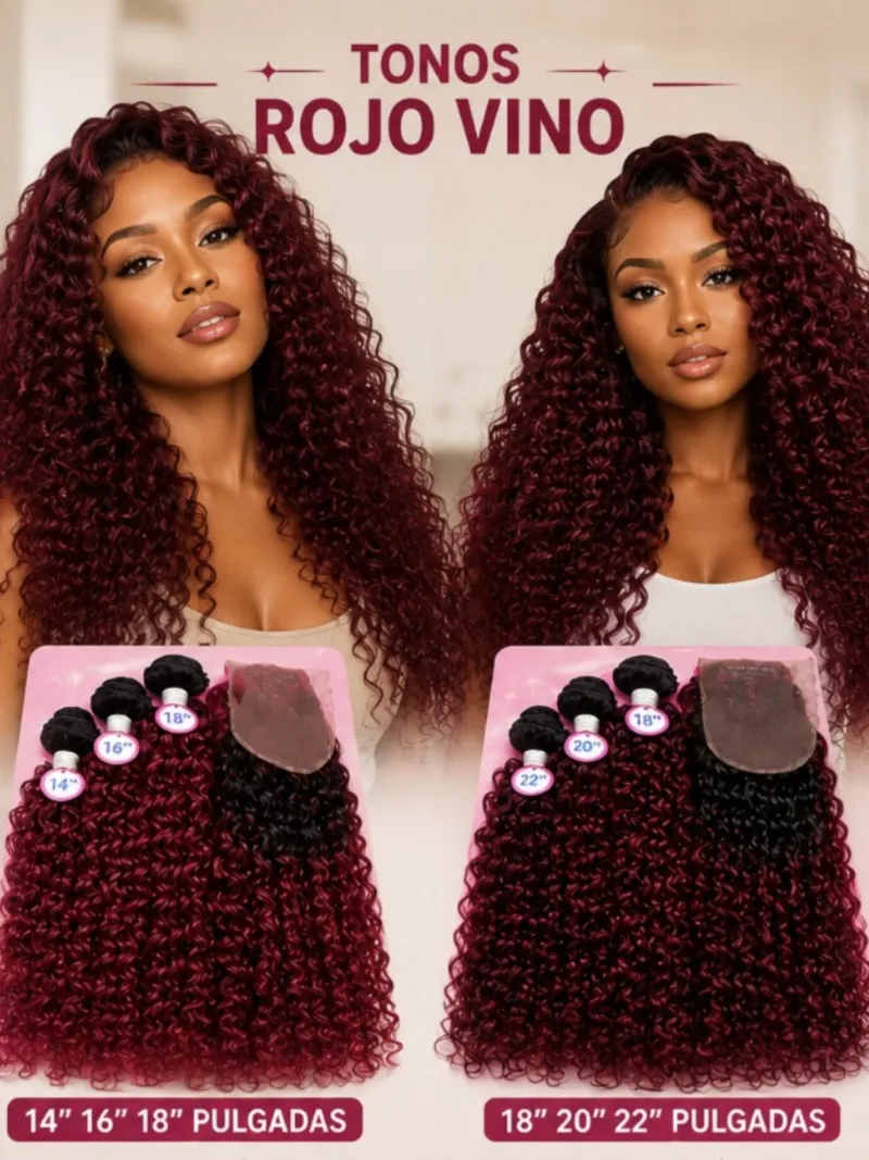 Extensiones Rizadas Con Closure Hd Semi Naturales