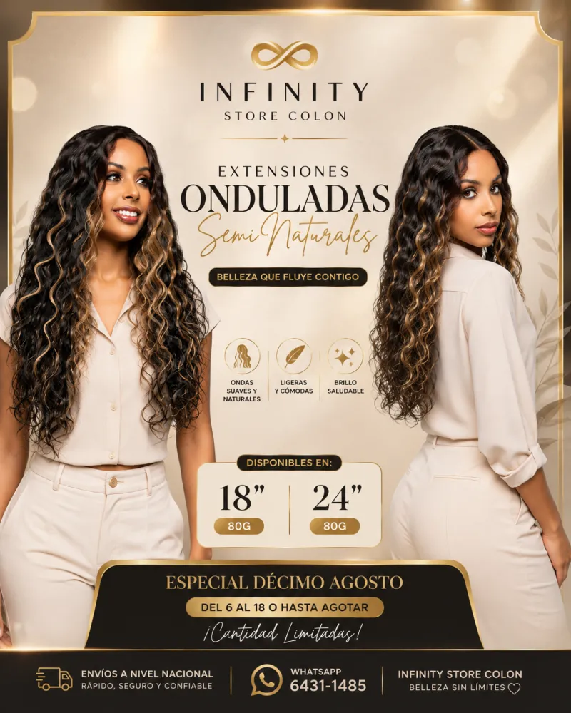 Extensiones Semi Natural Onduladas Silky 18 Y 24" - 1