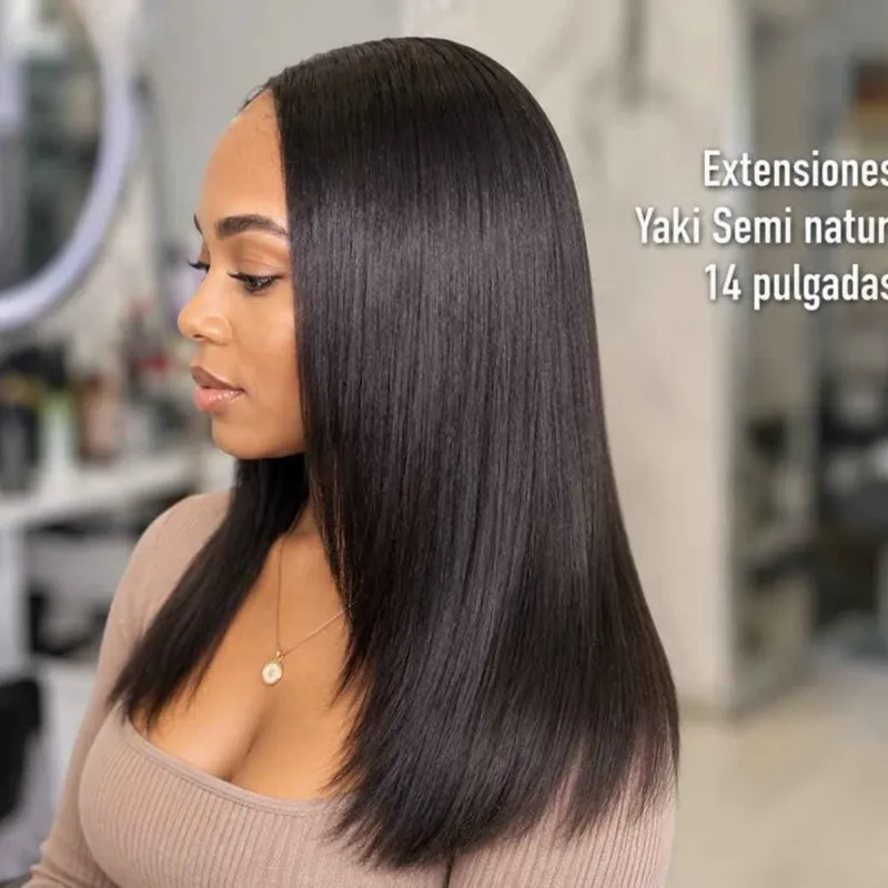 Peluca Bob Lisa Con Galluza Cabello Mixto
