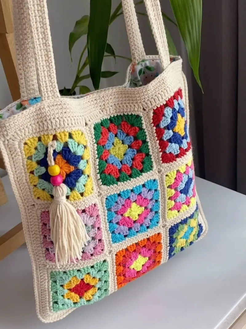 Bolso Crochet Multicolor