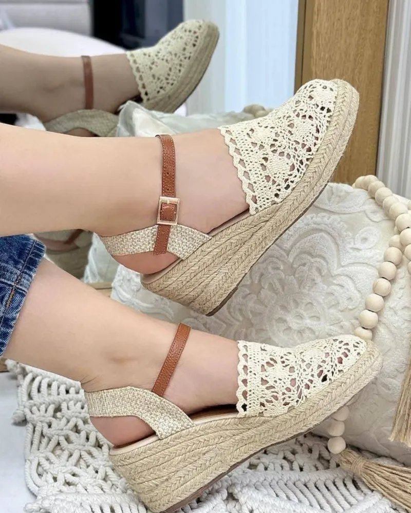 Zapatos Plataforma Crochet