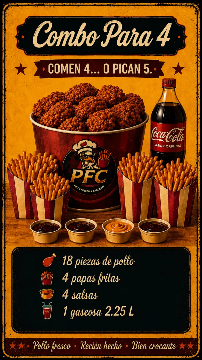 Combo Chicken Para 4