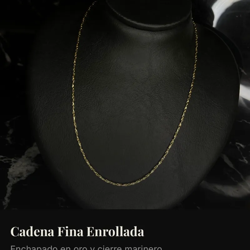 Cadena Fina Enrollada