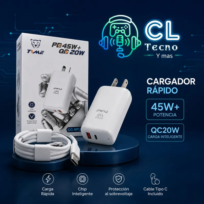 Cargador 45w Time