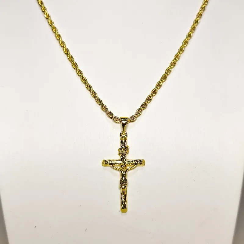 Cadena Torzal Y Dije Jesucristo