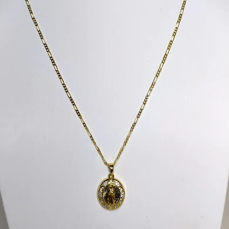 Cadena Cartier Y Dije Virgen De Guadalupe