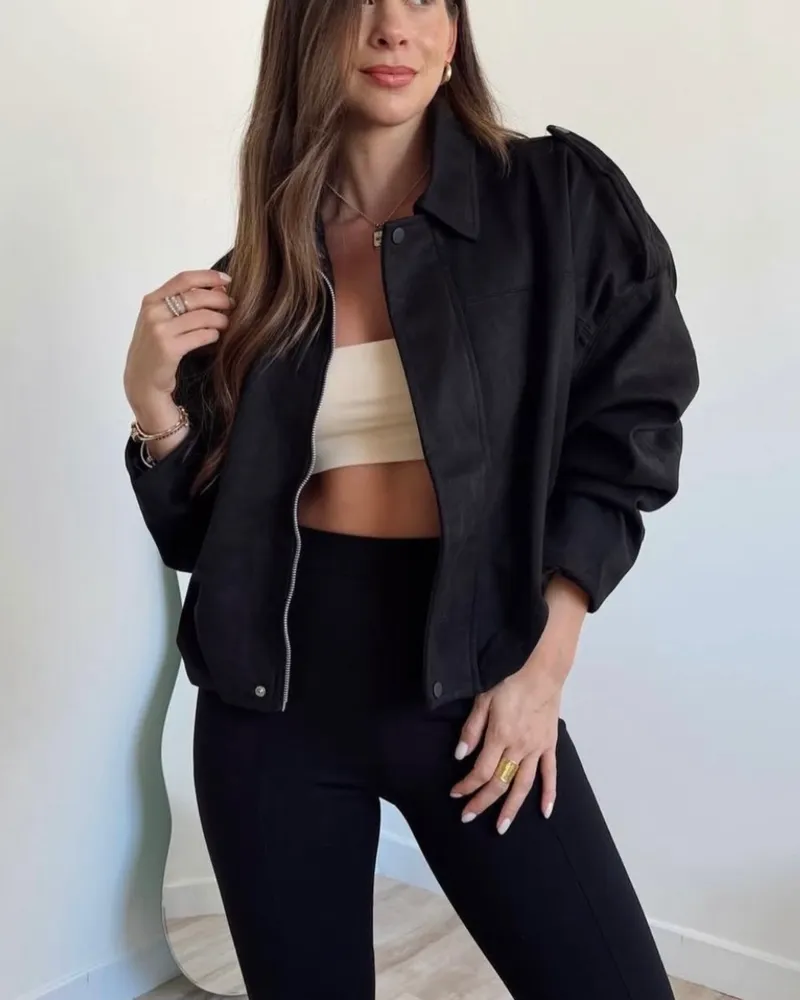 Campera Bomber Gamuzada - 2
