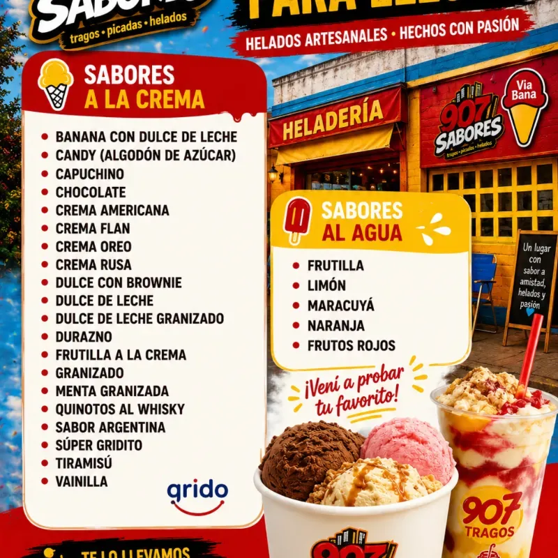 Sabores De Helado